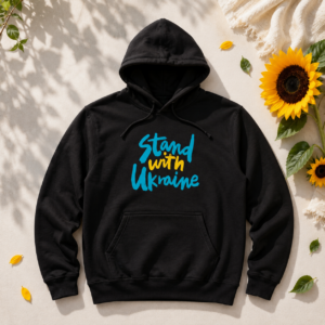 Black unisex hoodie